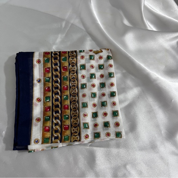 Authentic💖Celine handkerchief, Scarves.Navy - Picture 2 of 3